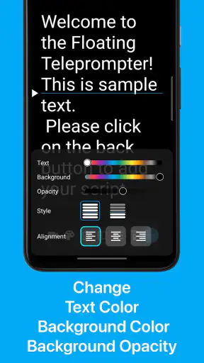Teleprompter: Floating Notes