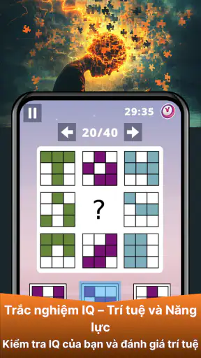 Test IQ:Luyện Trí Não & Tư Duy