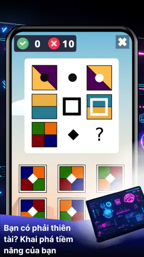 Test IQ:Luyện Trí Não & Tư Duy
