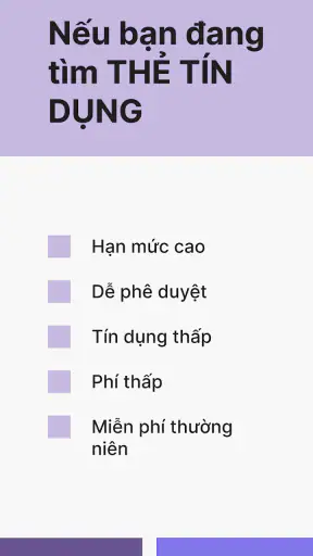 Thẻ tín dụng - Dễ phê duyệt