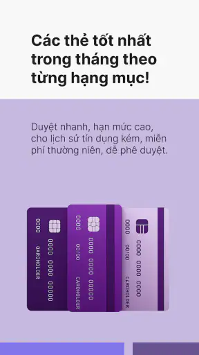 Thẻ tín dụng - Dễ phê duyệt