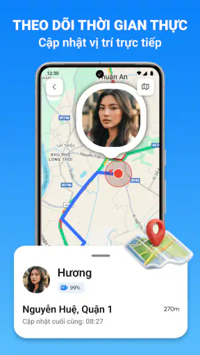 Theo Dõi ĐT: Định Vị Gia Đình