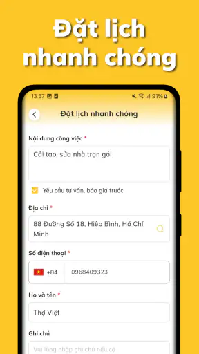 Thợ Việt - Đặt Thợ Nhanh