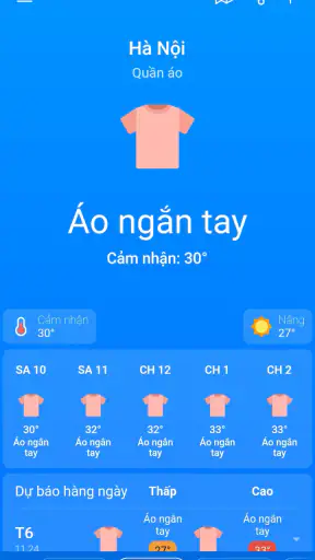 Thời tiết, Dự báo: Weather Sky