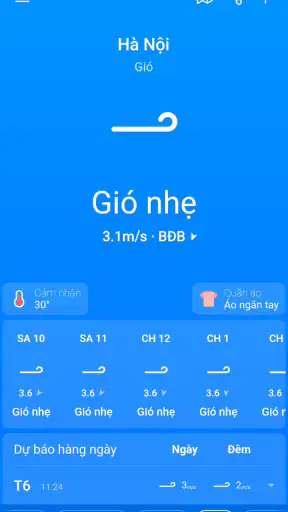 Thời tiết, Dự báo: Weather Sky