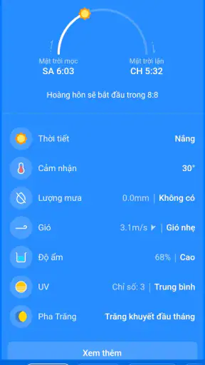 Thời tiết, Dự báo: Weather Sky