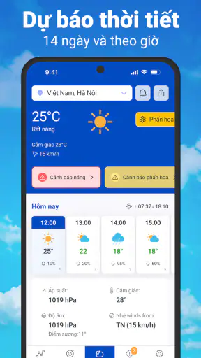 Thời tiết & Radar mưa