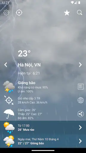 Thời tiết việt nam XL PRO