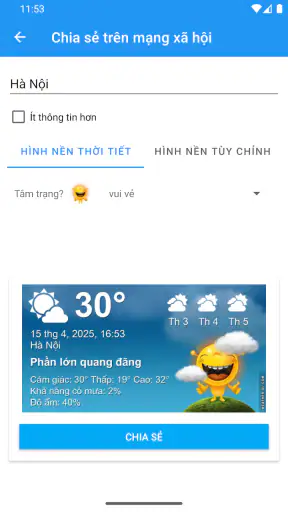 Thời tiết việt nam XL PRO