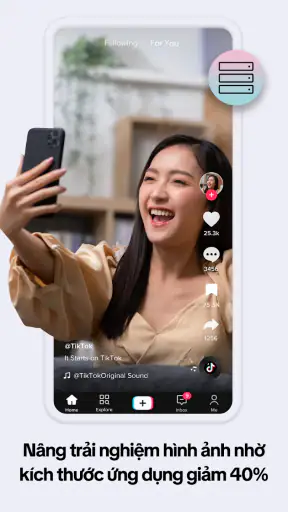TikTok Lite - Tiết kiệm bộ nhớ