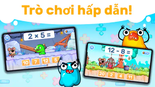 Toán Vui: Trò chơi lớp 1,2,3,4