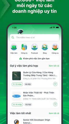 TopCV: Tìm việc làm phù hợp