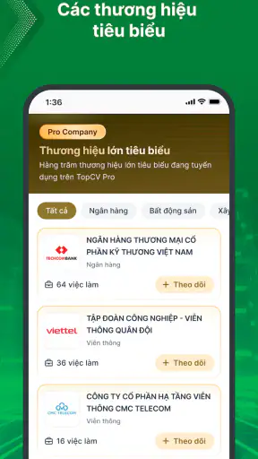 TopCV: Tìm việc làm phù hợp