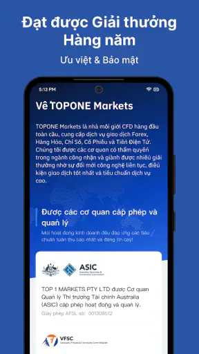 TOPONE Markets - Giao dịch AI