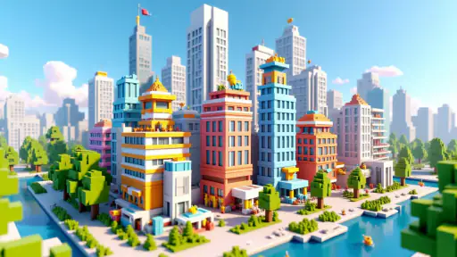 Town Building Life Simulator