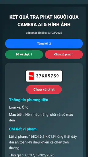 Tra Cứu Phạt Nguội 2026