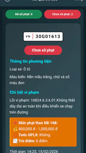 Tra Cứu Phạt Nguội 2026