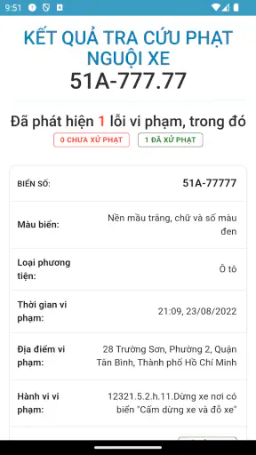 Tra cứu phạt nguội ô tô 2026