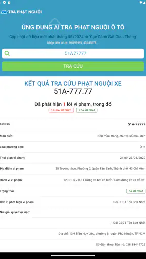 Tra cứu phạt nguội ô tô 2026