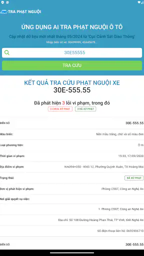 Tra cứu phạt nguội ô tô 2026