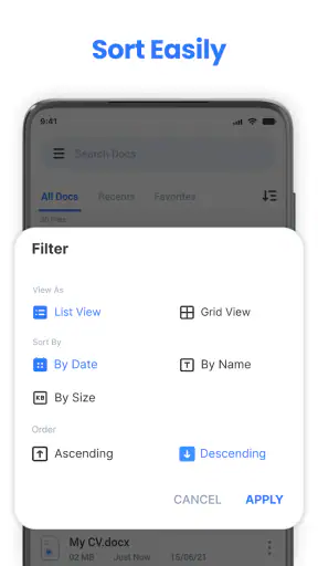 trình đọc văn bản tài liệu app