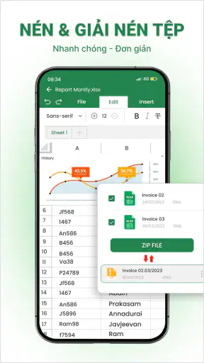 Trình đọc xlsx: Tạo trang tính