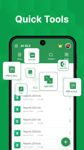 Trình đọc XLSX: Trình xem XLS
