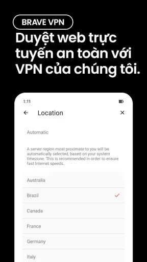 Trình duyệt web cá nhân Brave