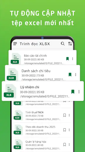Trình xem XLSX: đọc XLS