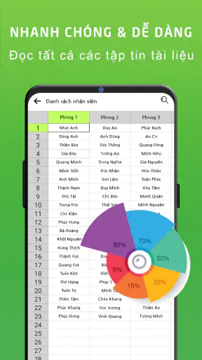 Trình xem XLSX: đọc XLS