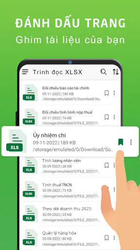 Trình xem XLSX: đọc XLS