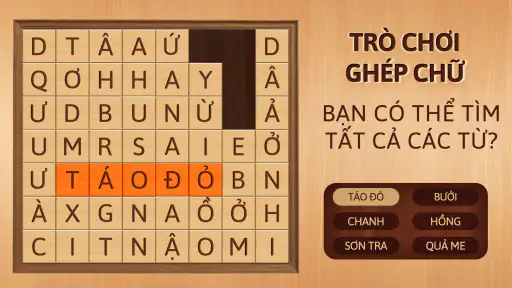 Trò chơi Ghép Chữ: đố chữ