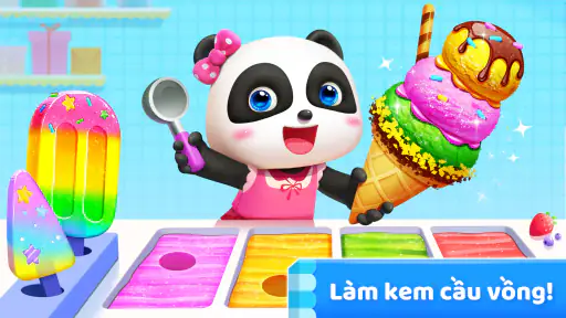 Trò Chơi Kem Gấu Trúc Nhỏ