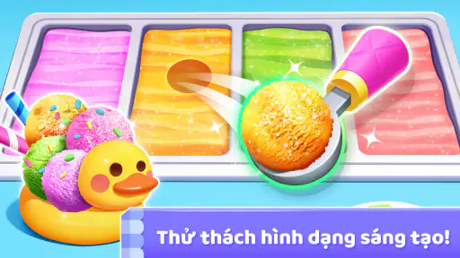 Trò Chơi Kem Gấu Trúc Nhỏ