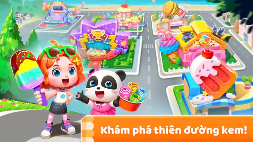Trò Chơi Kem Gấu Trúc Nhỏ