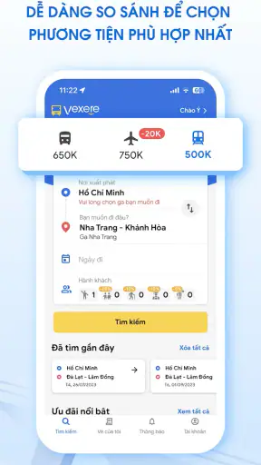 Vexere: Vé xe Máy bay Tàu hỏa