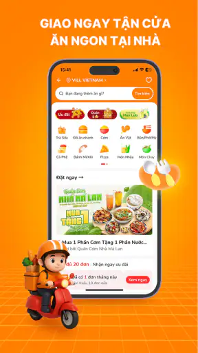 VILL: Đặt xe & giao đồ ăn