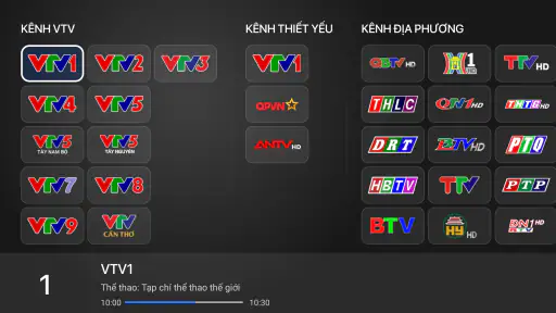 VTVgo Truyền hình số QG cho TV