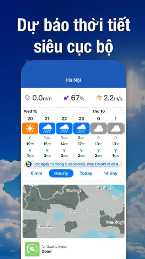 Weathernews - Dự báo thời tiết