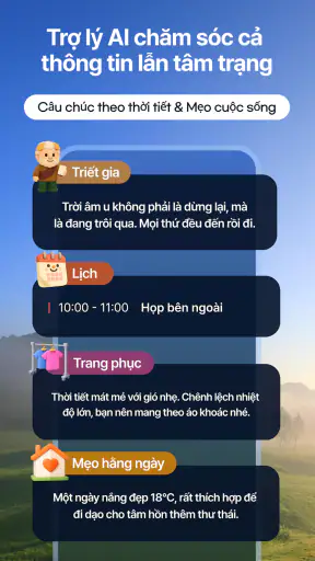 WeatherPop TiếngViệt +báo thức