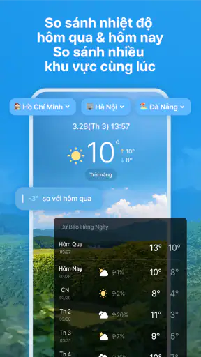 WeatherPop TiếngViệt +báo thức