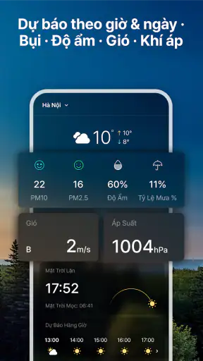 WeatherPop TiếngViệt +báo thức