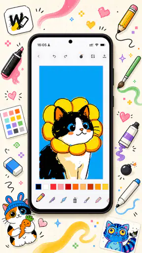 WigglyPaint - Cute Pixel Paint