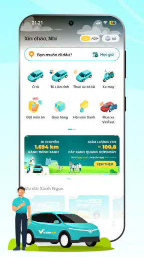 Green SM: Di chuyển thuần điện